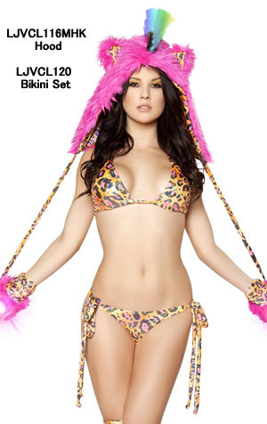 ダンス衣装 LJVCL120 Metallic Tie-Side Bikini Set