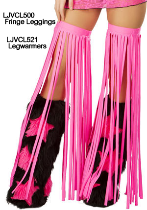 ダンス衣装 LJVCL500 Solid Fringe Leggings