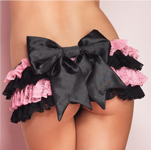 輸入下着 LLA2851 Lace Layered Ruffle Mini Skirt