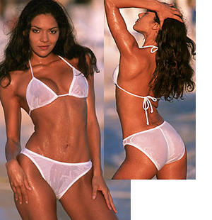 輸入水着 LUJ2905 Sheer Brazilian Bikini