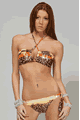 輸入水着 LFP441201 Rotuma Two Piece Animal Print Swimsuit