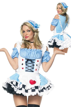 コスプレ衣装 LLA83354-8990 Miss Wonderland Costume with Petticoat