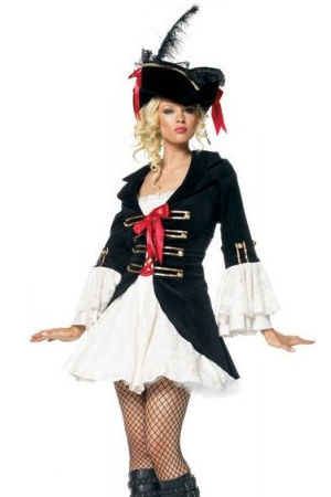 コスチューム LLA83283-2098 Captain Swashbuckler Pirate Costume with Hat