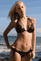 輸入水着 LFP441209 2PC Swimsuit with Printed Star Design