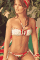 輸入水着 LPHT40475 Bandeau Top and Side Tie Bottom with Lace Trim