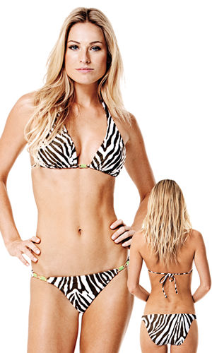 輸入水着 LVIX021331-113331 Zebra Long Tri Top and Full Bottom