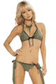 輸入水着 LJV9001 Pucker-Back Bikini with Antique Eyelet Trim