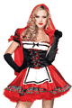 コスチューム LLA83846-8990 Divine Miss Red Costume with Petticoat