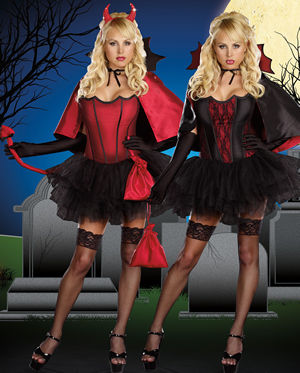 コスチューム LDG7544 Devils Night with a Bite Costume 6pc Set