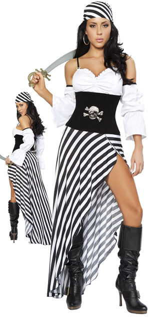 コスチューム LRB4244 6pc Pirate Lass Costume