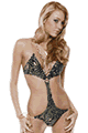 輸入水着 LFP448011 Jungle Cat Wildcat Print String Bikini