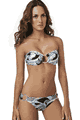 輸入水着 LPQCLEOT13001-BF2101 Cleopatra Bandeau Top and Full Bottom with Ring Detail