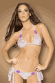 輸入水着 LJV2136 Tie-Side Cuddle Bikini Set with Victorian Slides