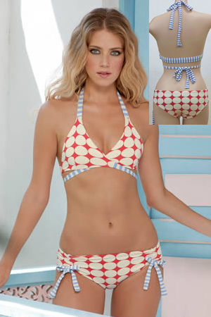 輸入水着 LHAB9 Love-n-Light Halter Knitted Bikini