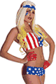コスチューム LRU889967 Lady Gaga American Flag Costume
