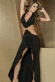 ダンス衣装 LEP4122 Halter Long Gown
