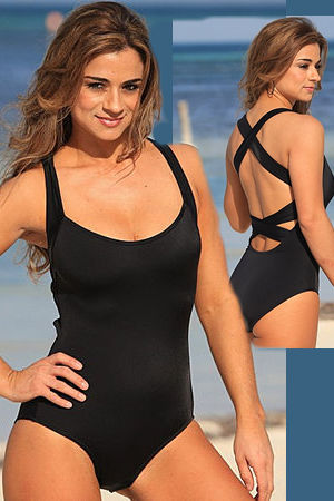 輸入水着 LUJG121 Double Crosser 1-PC Swimwear