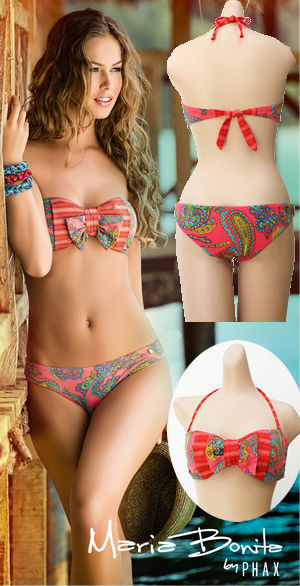 輸入水着 LPH20014-50012 Uchuva Strapless Top and Seamless Latin Bottom