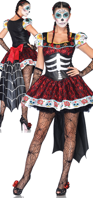 コスチューム LLA85136 Dia De Los Muertos Darling Costume