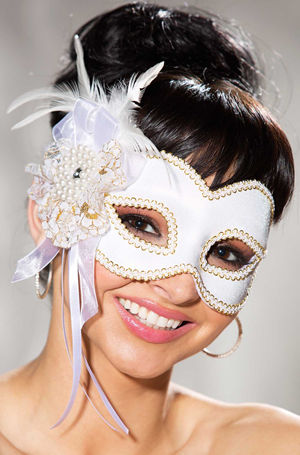 ダンス衣装 LSH919 Satin Half Mask