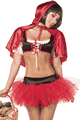 コスチューム LEP6186 Cuttie Red Hoodie Fantasy Princess Costume 4pc Set