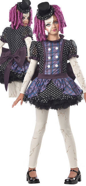 コスチューム LCC00387 Broken Doll Children Costume