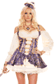 コスチューム LML70462-721 Renaissance Medieval Pirate Wench Costume with Petticoat