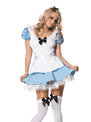 コスプレ衣装 LLA83086-8999S 2pc Blue Alice Costume with Petticoat