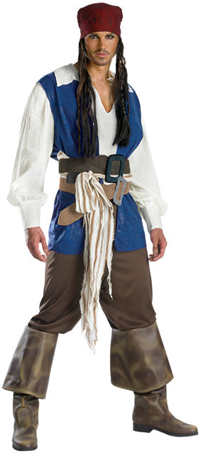 コスチューム LDS5101 Captain Jack Sparrow Classic Adult Costume