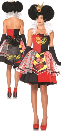 コスチューム LLADP85253 Queen of Hearts Costume 3pc Set