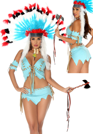コスチューム LFP553700-993600 Tomahawk Hottie Costume 5pc