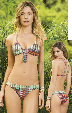 輸入水着 LHA15T17-15B17 Sinu 5 Strap Back Moderate Cut Bikini