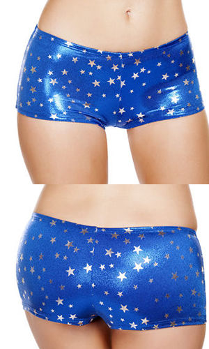 ダンス衣装 LRBSH226 Silver Stars Body Shorts