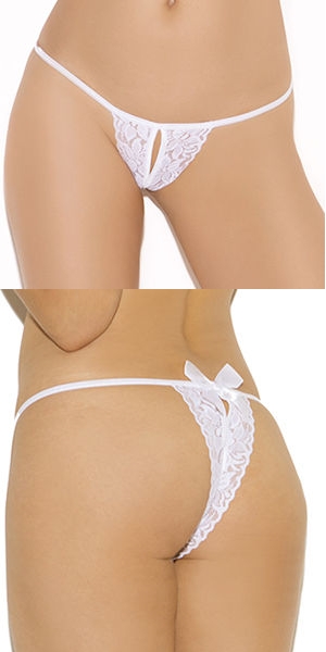 輸入下着 LEM2470 Crotchless Lace Panty