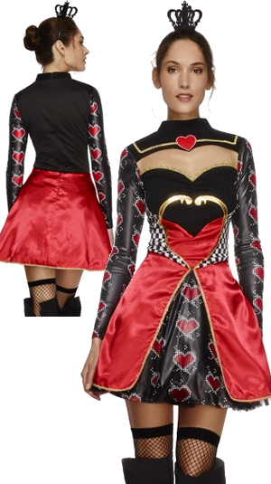 コスチューム LSY43479 Fever Queen of Hearts Costume