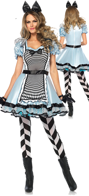 コスチューム LLA85533 Hypnotic Miss Alice Costume 2pc
