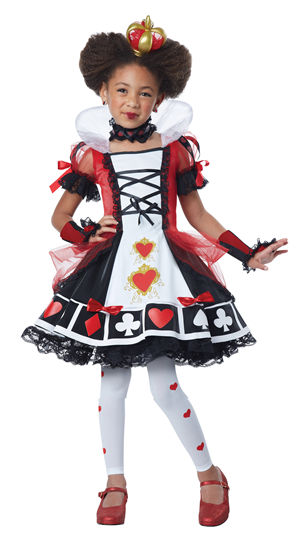 コスチューム LCC00373 Deluxe Queen of Hearts Children Costume
