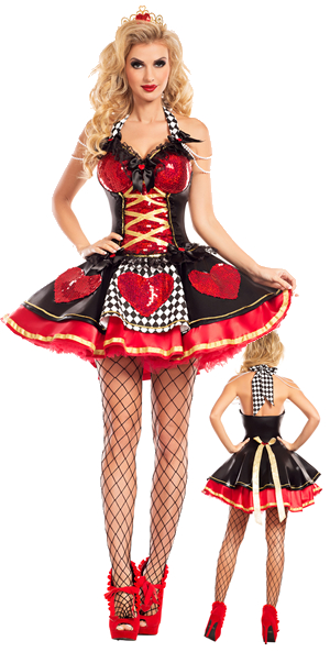 コスチューム LPKPK748 Off with their Heads Queen of Hearts Costume