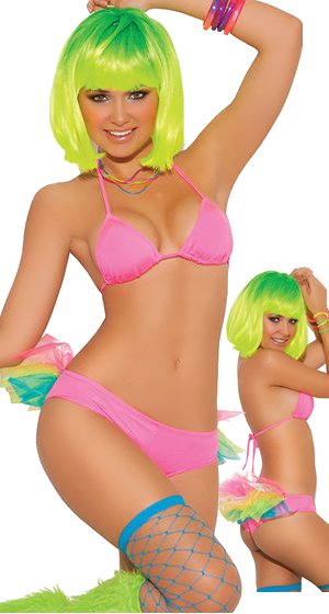 ダンス衣装 LEM8814 Lycra String Bra Top and Tutu Panty