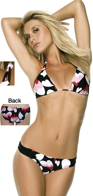 輸入水着 LLSBR86-BR08 Heart Breaker Malibu Tall Tri Top and Foxy Hipster