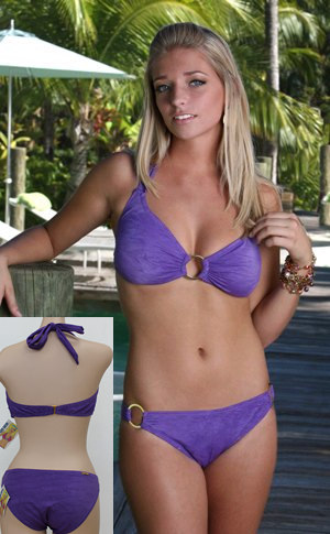 輸入水着 LBSMHT818-C-LCB Cosmic Marilyn Halter Top and Ring Bottom