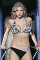 輸入水着 LCSC252417-266505 Viva Cover Style Sliding Halter Top and Roses String Bottom