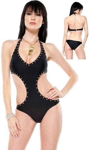 輸入水着 LFP449104 Mediterranean Cut Out Swimsuit