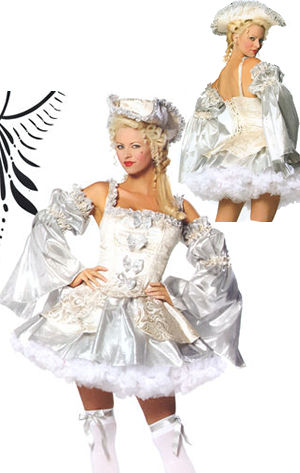 コスチューム LRB1401 4pc Marie Antoinette Silver