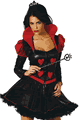 コスチューム LRB1462-1400 2pc Queen of Hearts with Petticoat