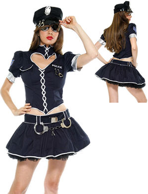 コスプレ衣装 LFP559415-118200 Sweetheart Enforcer Police Costume with Petticoat