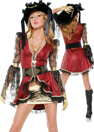 コスプレ衣装 LFP558428 Seven Seas Seductress Pirate Costume