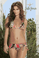 輸入水着 LLFL225417-225378 Rumba Sliding Halter Top and Jeweled Band Bottom