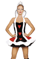 コスチューム LRB4060-4151 3pc Sexy Queen of Hearts with Petticoat