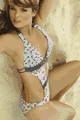 輸入水着 LPHE03360 Print Wide Bottom One 1pc